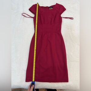 White House Black Market Berry Red Bodycon Dress size 0